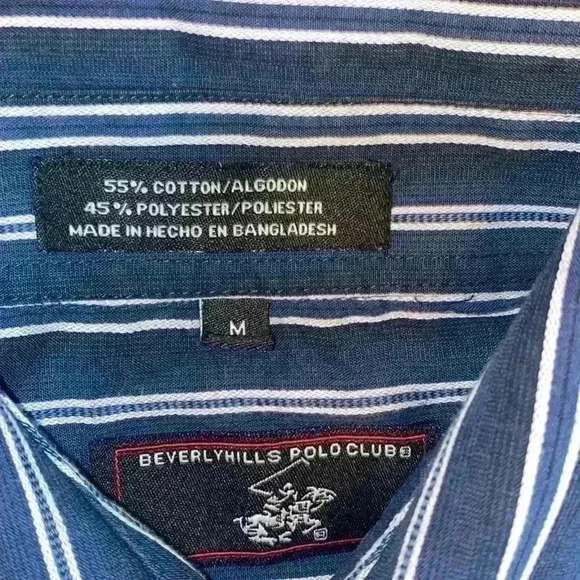 Mens Beverly Hills Polo Club size Medium button up - Picture 3 of 4